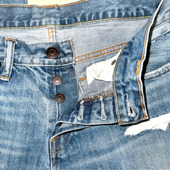 Abercrombie & Fitch Classic Straight Destructed Jeans, Sz 32x34 (see meas) - Picture 4 of 11